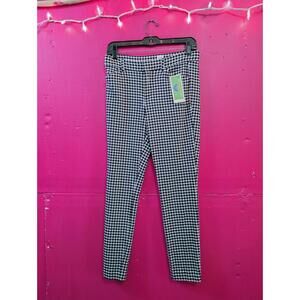 GAP Black White Checkered Skinny Ankle Pants Women's S